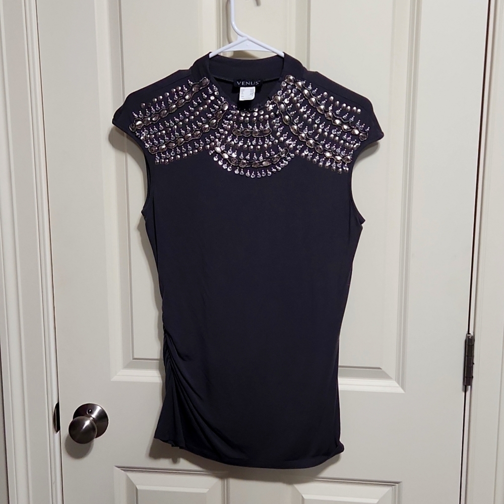 Medium grey Venus stretch t-shirt